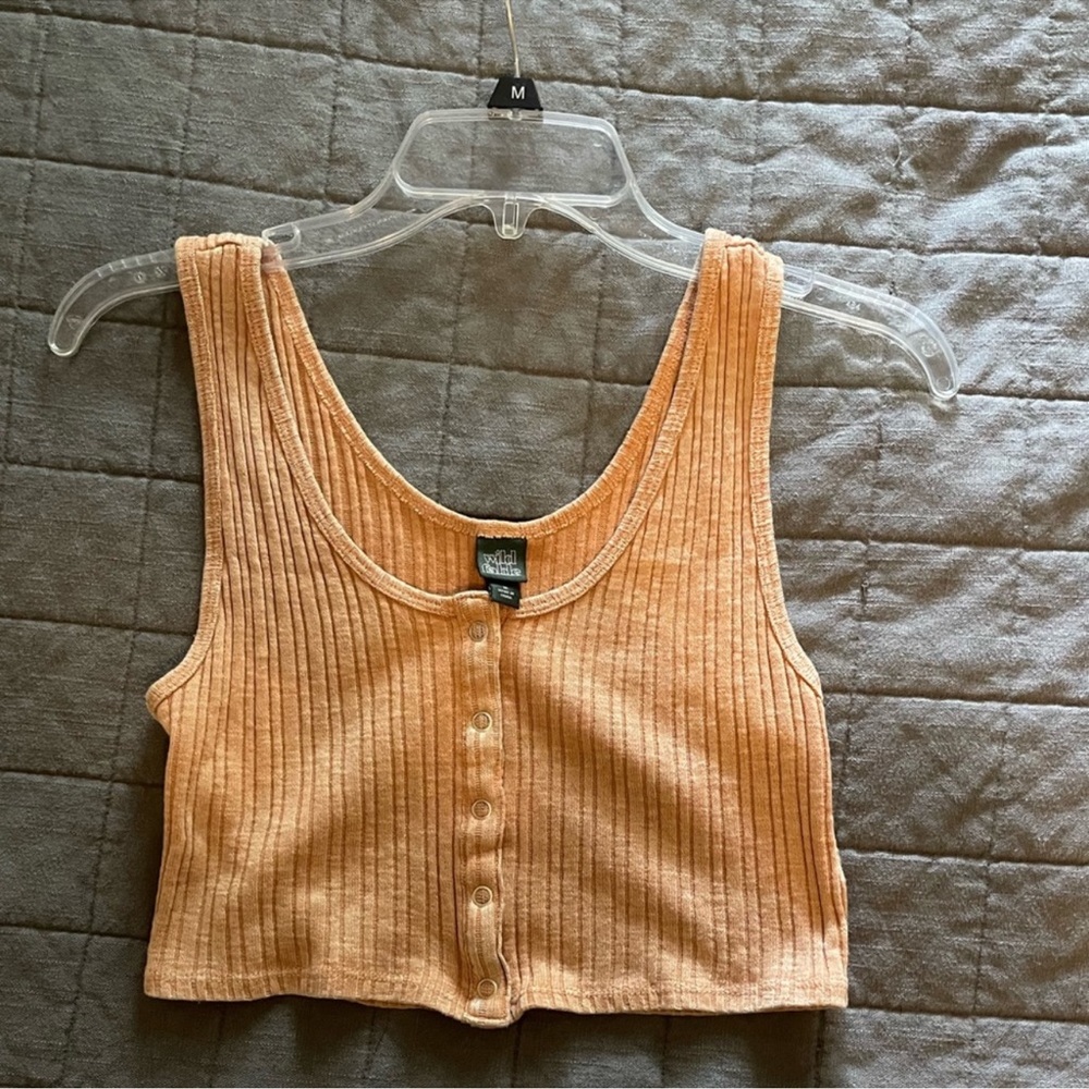Orange crop top